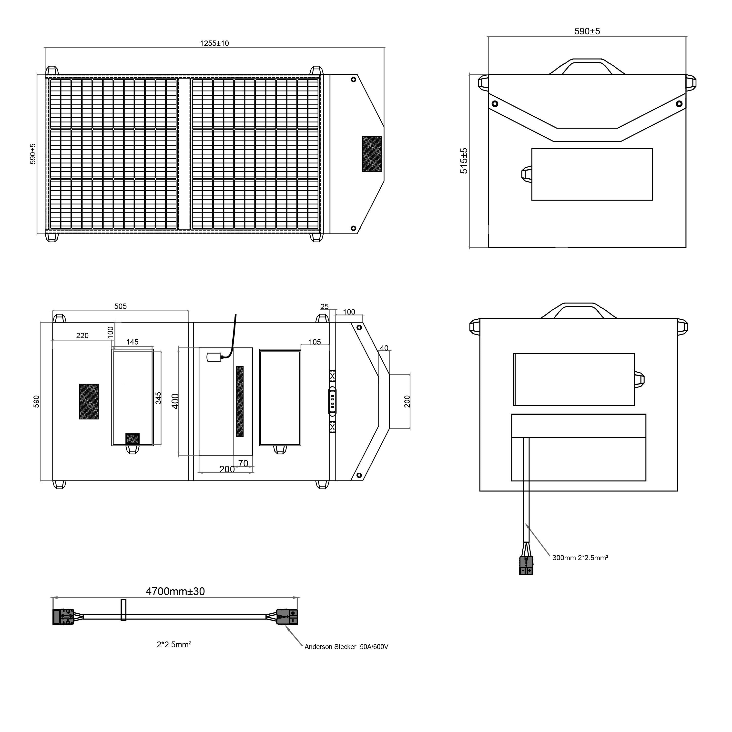 WATTSTUNDE® SOLA Ease 100 Wp SunFolder Solartasche