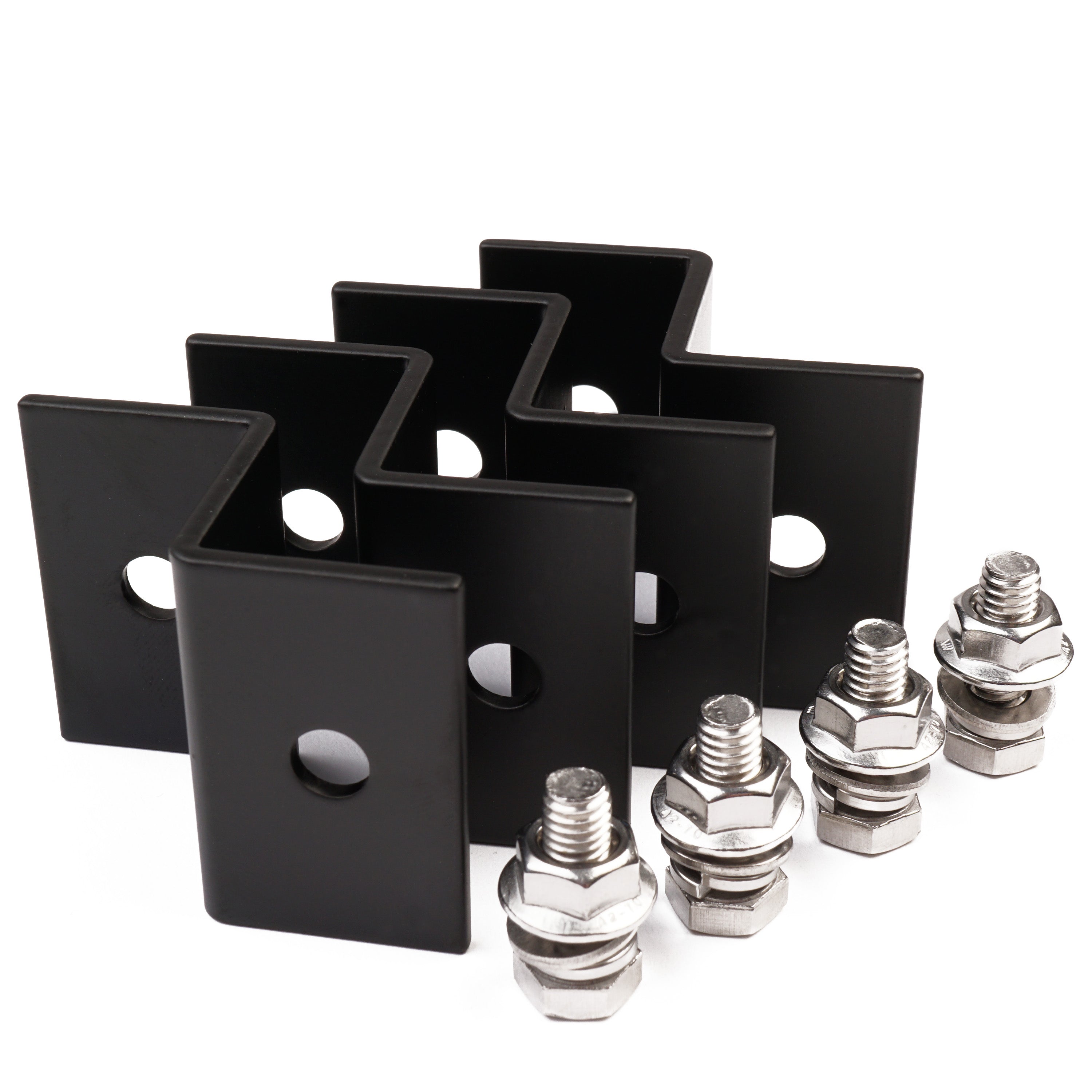WATTSTUNDE® 38 mm Aluminium Z-Winkel HSZ38 schwarz Halterung