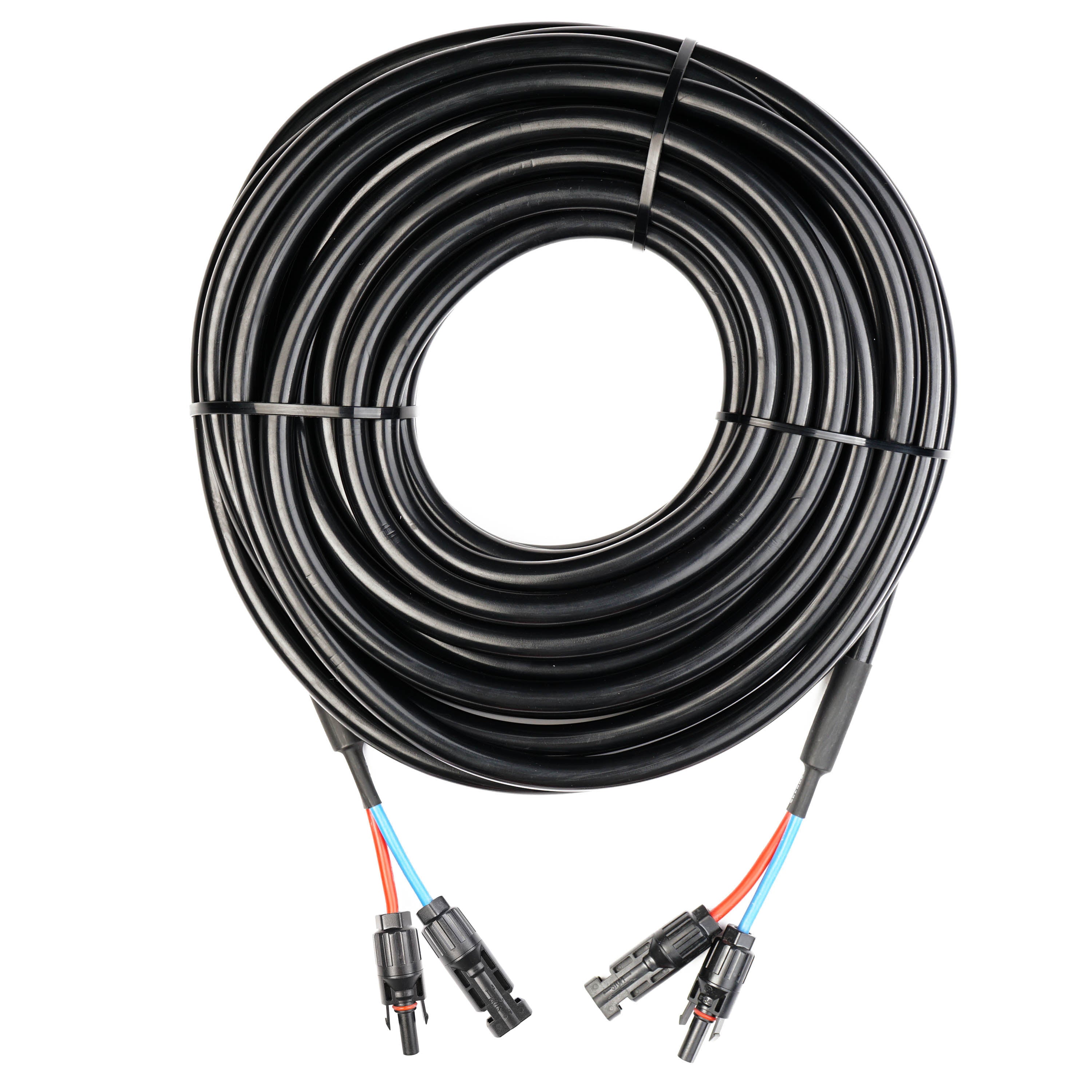WATTSTUNDE® Verlängerungskabel (2x)6 mm² Typ-MC4/Typ-MC4 15 m schwarz
