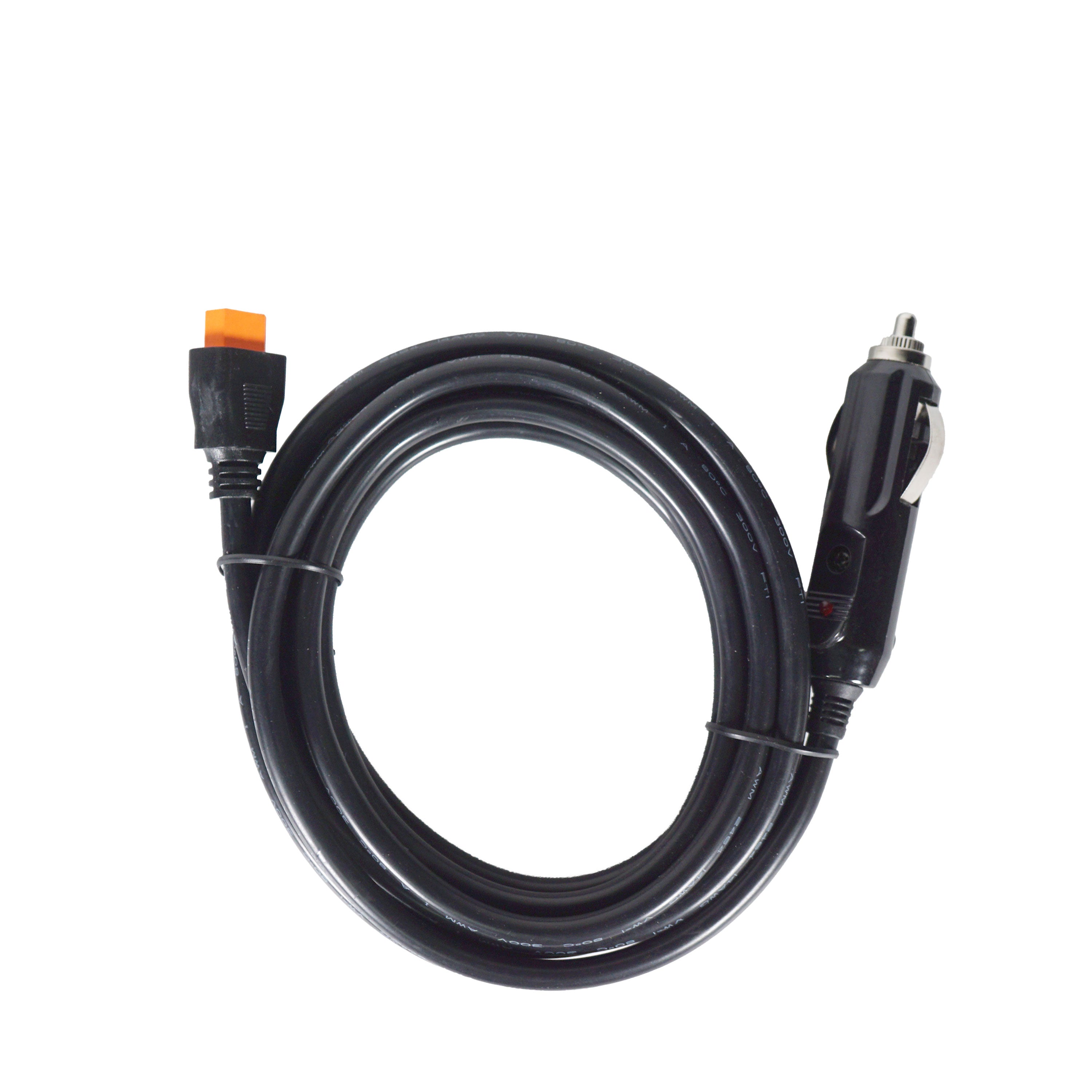 WATTSTUNDE® Adapterkabel (2x)2,5mm² XT60i-Stecker/KFZ-Stecker 3m schwarz