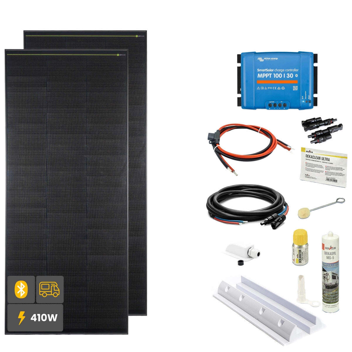 410 W SOLA Frame Black Wohnmobil Komplettset weiß