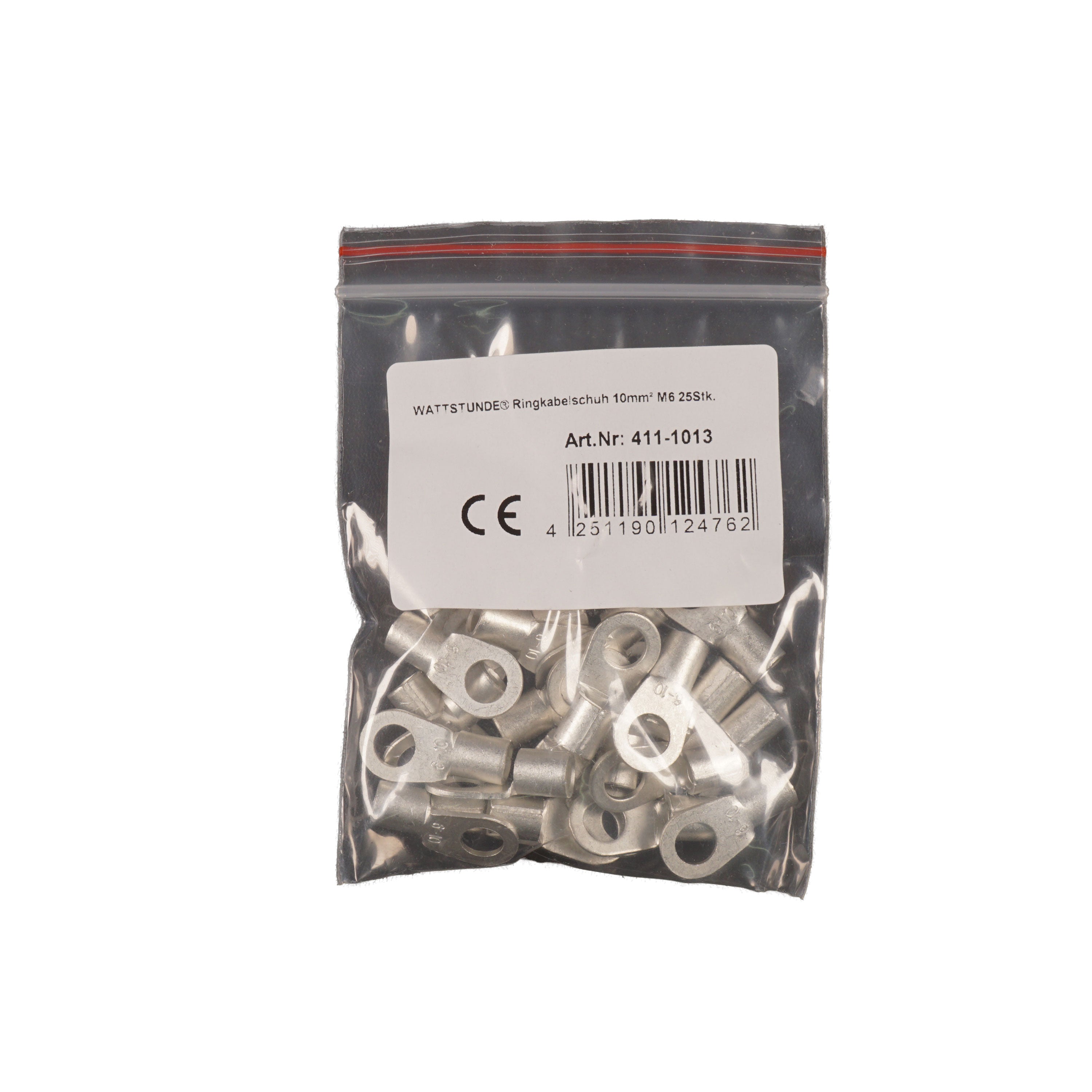 WATTSTUNDE® Ringkabelschuh 10 mm² M6 25 Stk.
