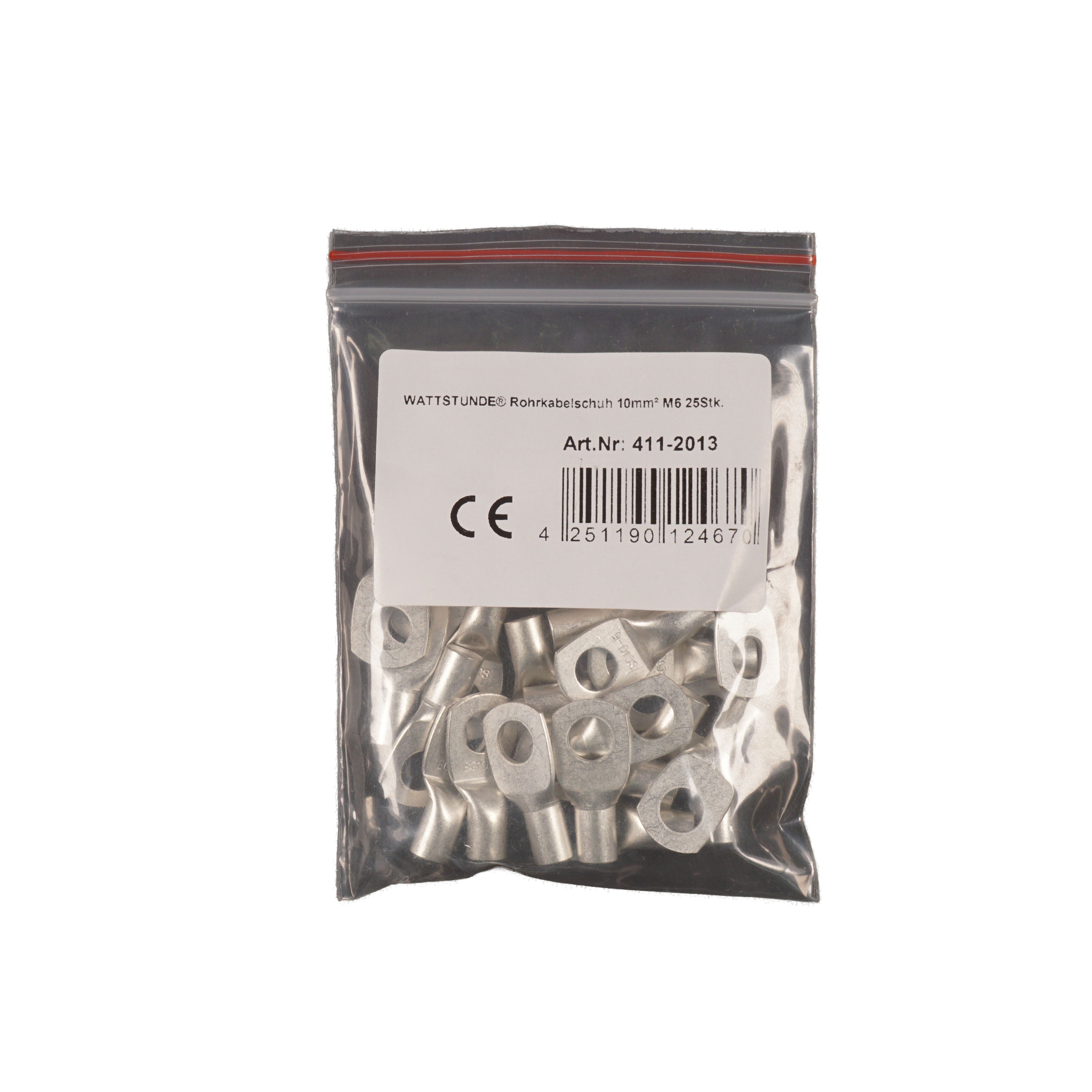 WATTSTUNDE® Rohrkabelschuh 10 mm² M6 25 Stk.