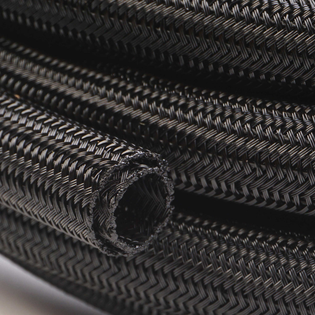 WATTSTUNDE® Geflechtschlauch offen 13 mm 5 m schwarz