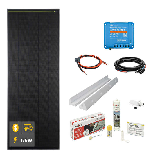 175 W SOLA Frame Black Wohnmobil Komplettset weiß