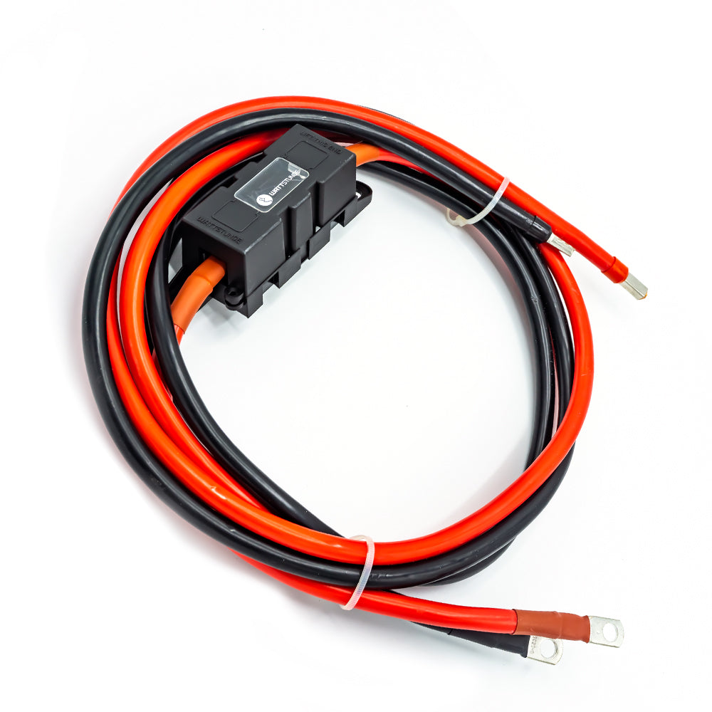 WATTSTUNDE® 25 mm² Anschlusskabel BAKA25-FH 100 cm mit ANM Hochlast Sicherungshalter