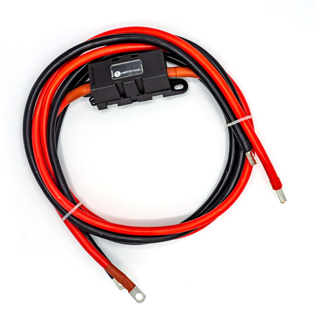 WATTSTUNDE® 25 mm² Anschlusskabel BAKA25-FH 200 cm mit ANM Hochlast Sicherungshalter