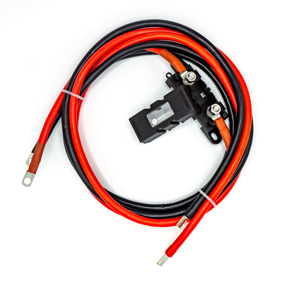 WATTSTUNDE® 25 mm² Anschlusskabel BAKA25-FH 200 cm mit ANM Hochlast Sicherungshalter