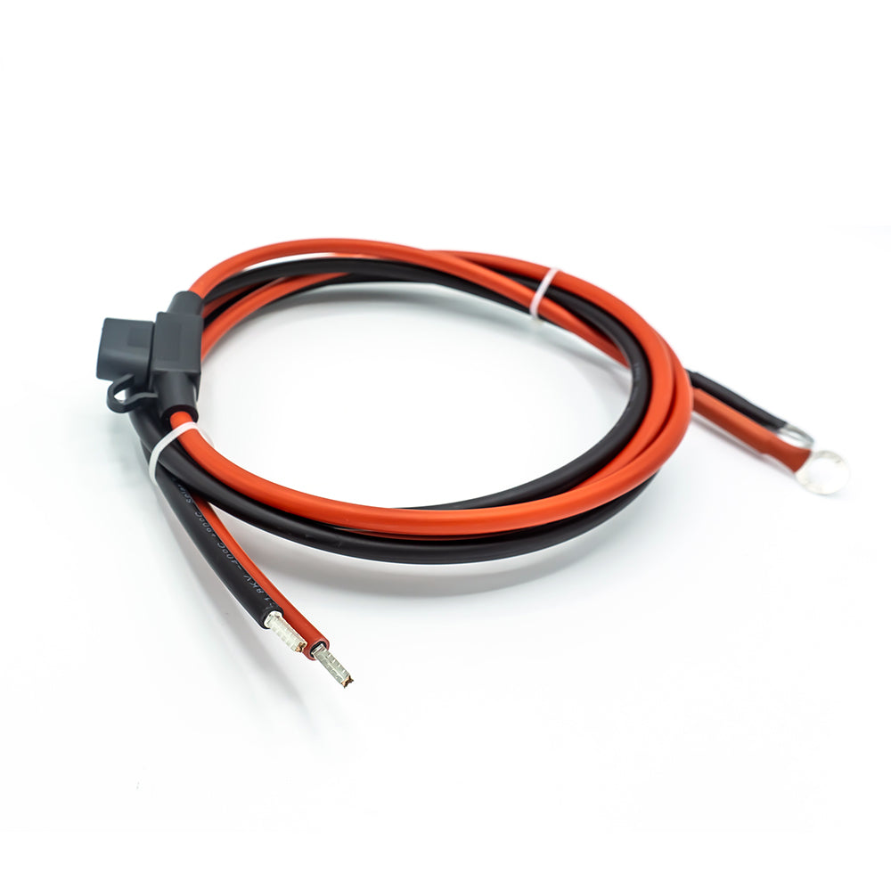 WATTSTUNDE® Sicherungskabel (mit Sicherung 20 A) 2 x 4 mm² M8/Aderendhülse 1,5 m rot/schwarz