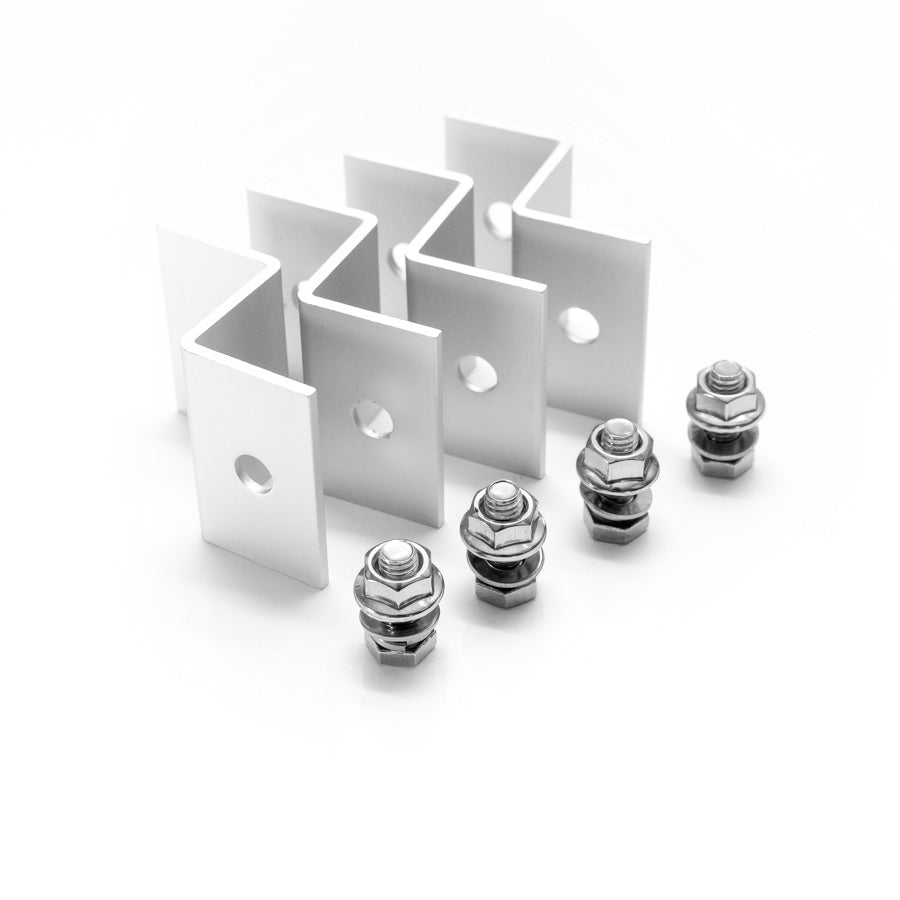 WATTSTUNDE® 38 mm Aluminium Z-Winkel HSZ38 weiß Halterung