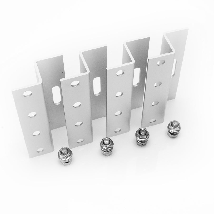 WATTSTUNDE® 100 mm Aluminium Z-Winkel HSZ100 weiß Halterung