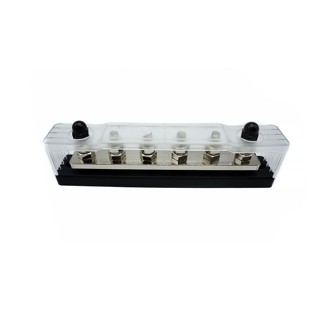 WATTSTUNDE® Busbar 6xM8 450 A / 70 V schwarz