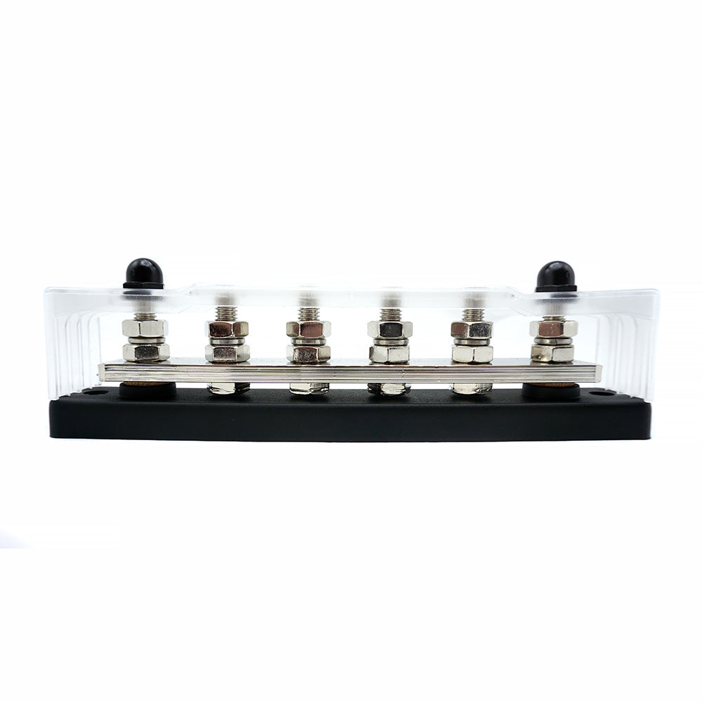 WATTSTUNDE® Busbar 6xM8 150 A / 70 V schwarz