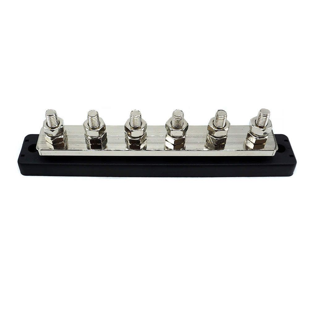 WATTSTUNDE® Busbar 6xM8 300 A / 70 V schwarz