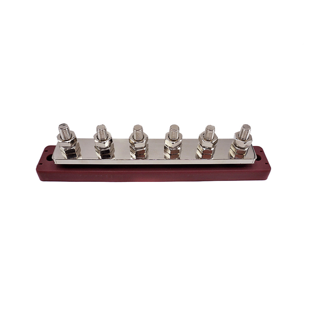 WATTSTUNDE® Busbar 6xM8 450 A / 70 V rot