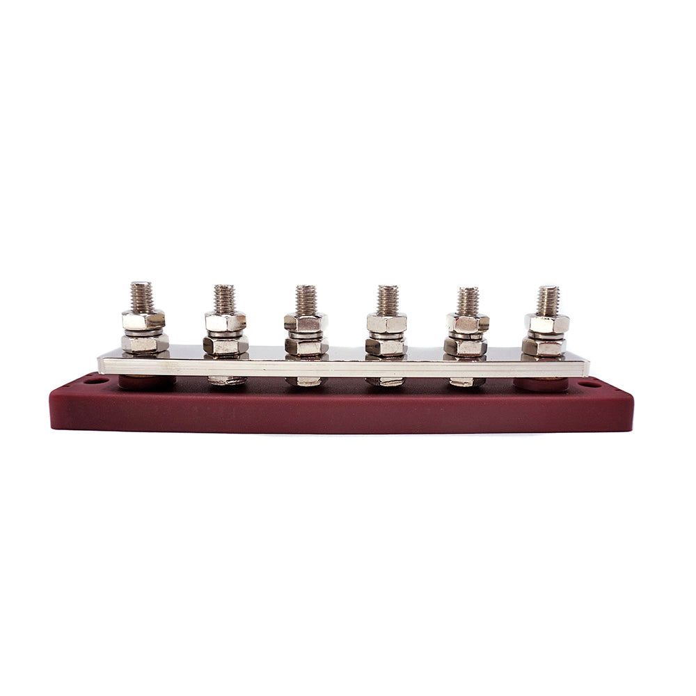 WATTSTUNDE® Busbar 6xM8 300 A / 70 V rot