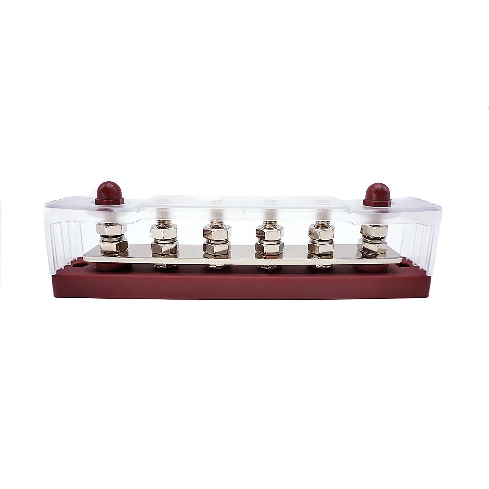 WATTSTUNDE® Busbar 6xM8 150A / 70V rot