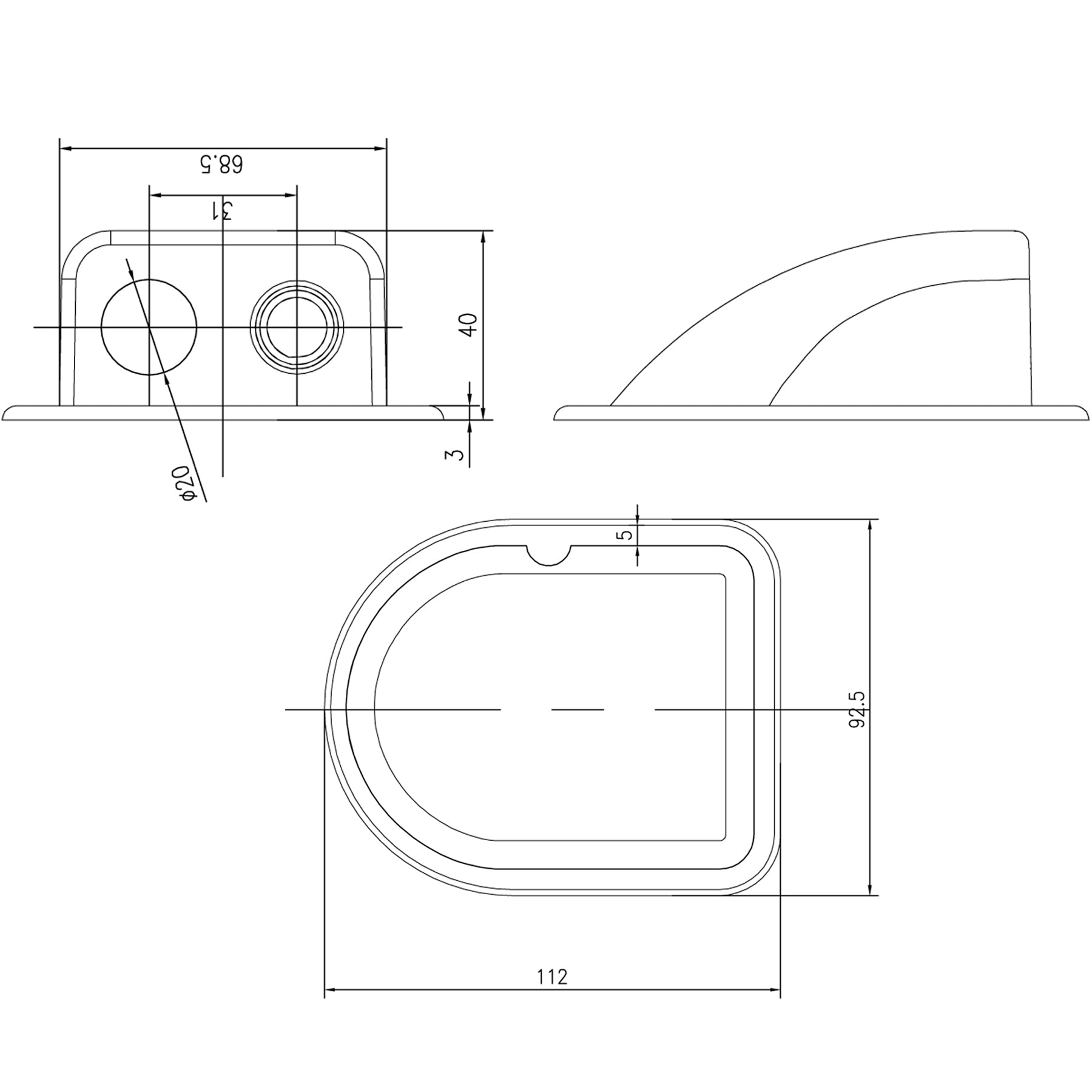 WATTSTUNDE® Dachdurchführung DX2/S ASA schwarz