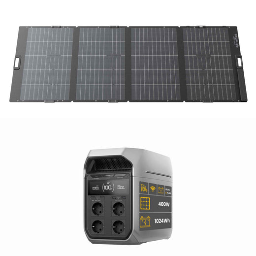 EcoFlow DELTA 3 Plus Powerstation Bundle mit EcoFlow Solartasche 400 W Lightweight