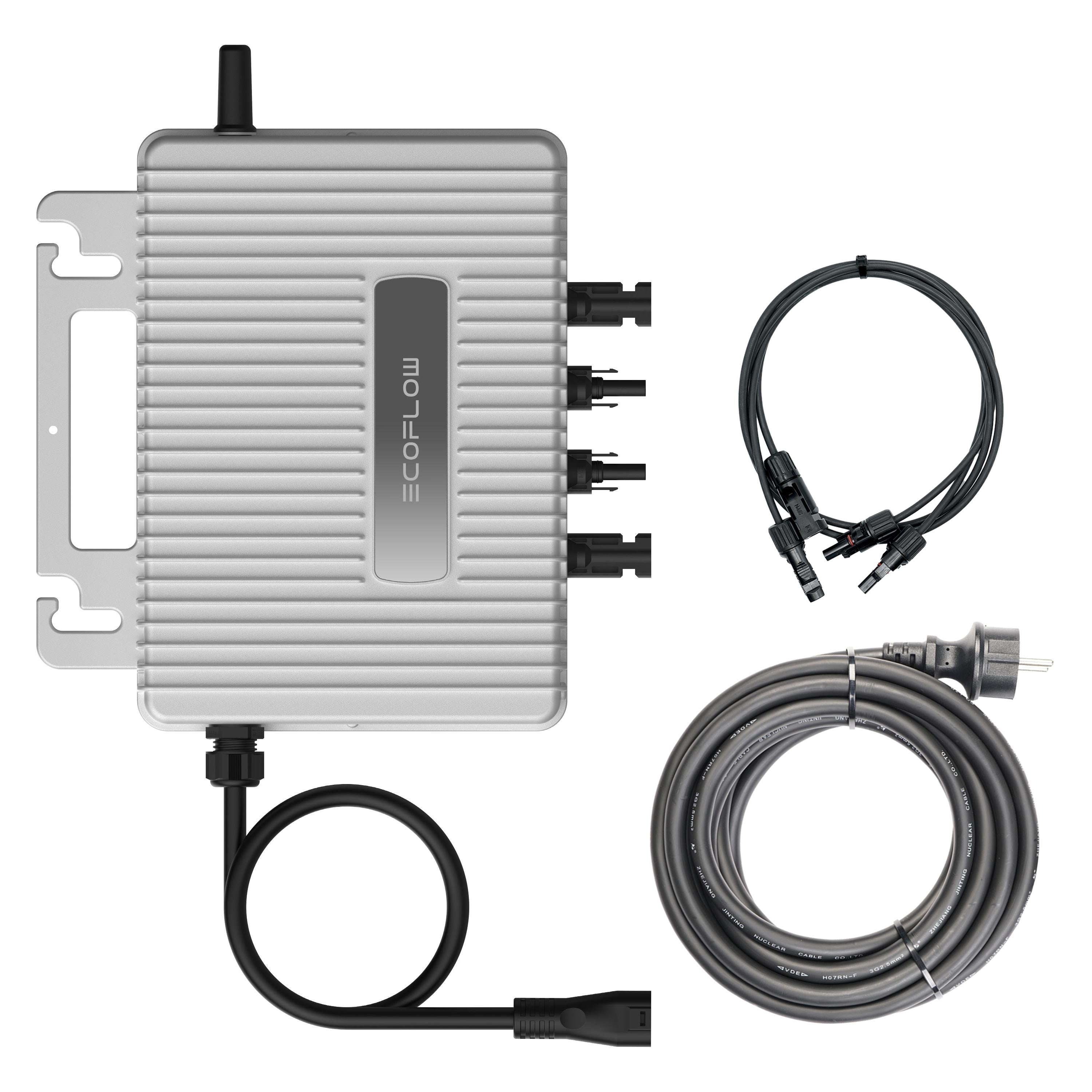 EcoFlow STREAM Mikrowechselrichter 800W mit PV und AC Kabel