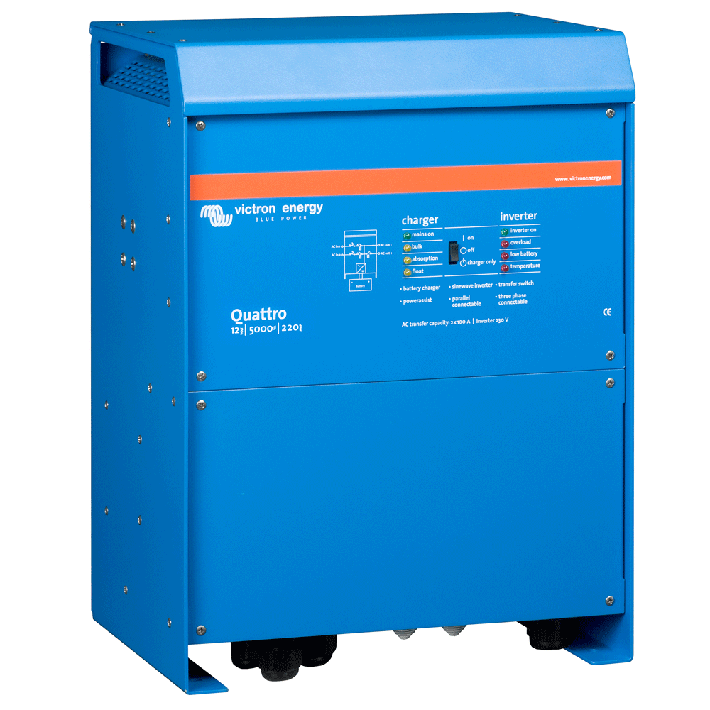 Victron Quattro 12/5000/220-100/100 Wechselrichter 4000W und Ladegerät