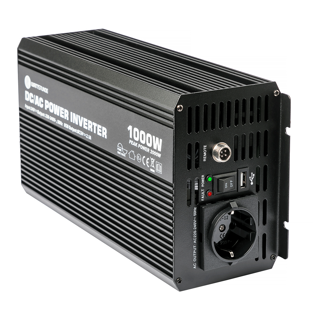 WATTSTUNDE® 1000 W / 2000 W 24 V Sinus Spannungswandler WS24/1000SI