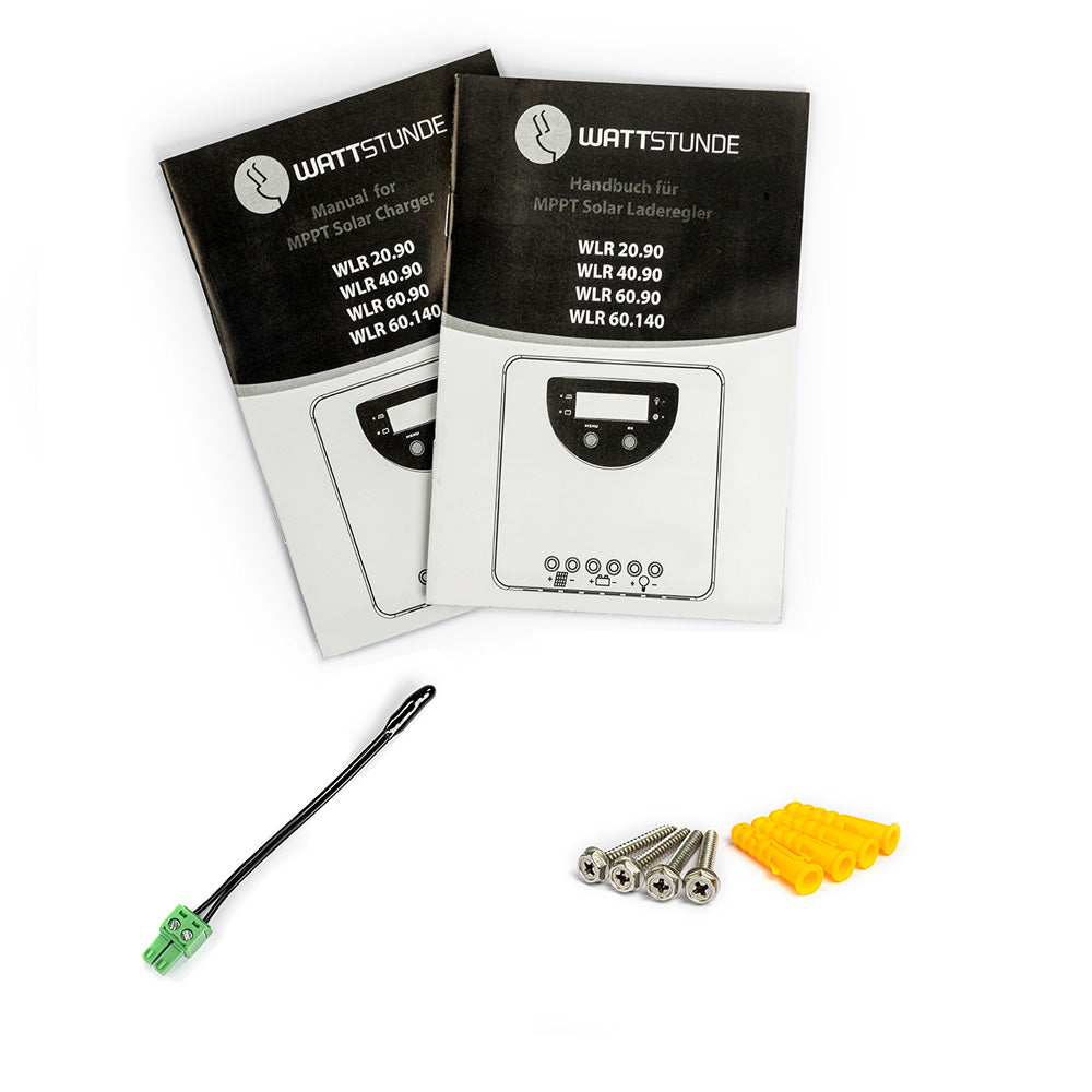 WATTSTUNDE® 40 A 90 V MPPT Solar Laderegler WLR-BT 40.90 MPPT 12 / 24 V
