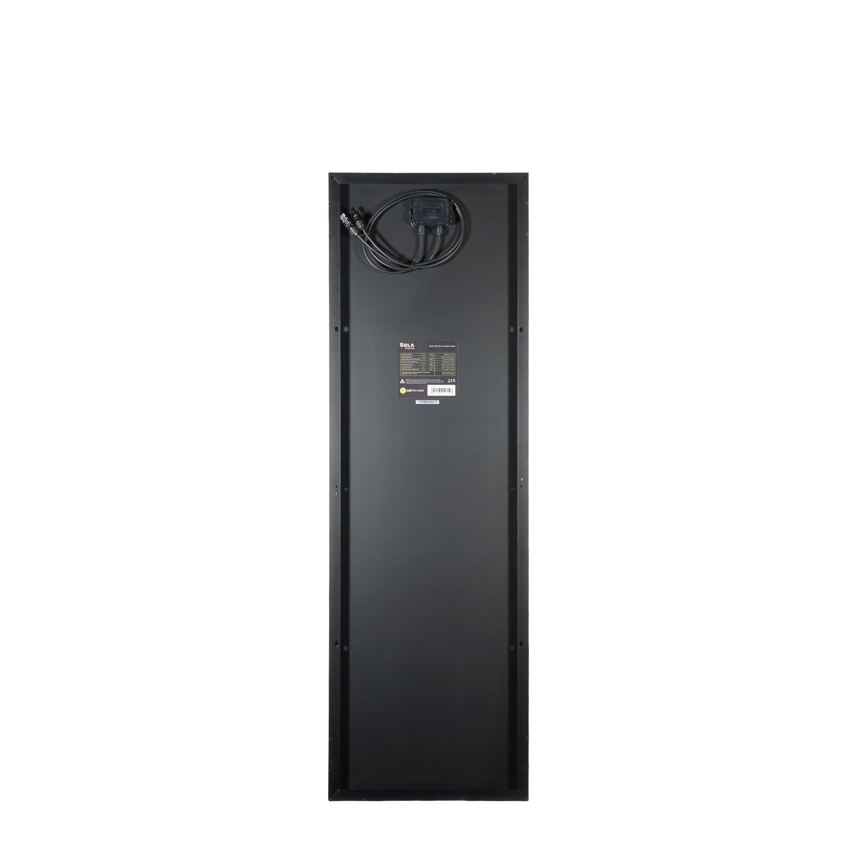 WATTSTUNDE® SOLA Frame Black 120Wp HV
