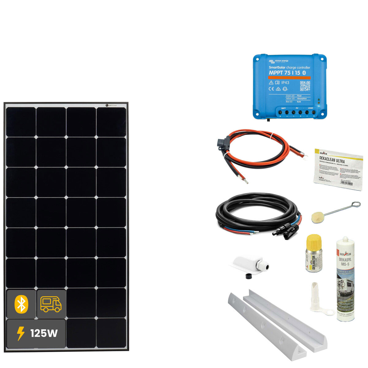 125W Daylight Wohnmobil Solaranlage SOLA Frame weiß