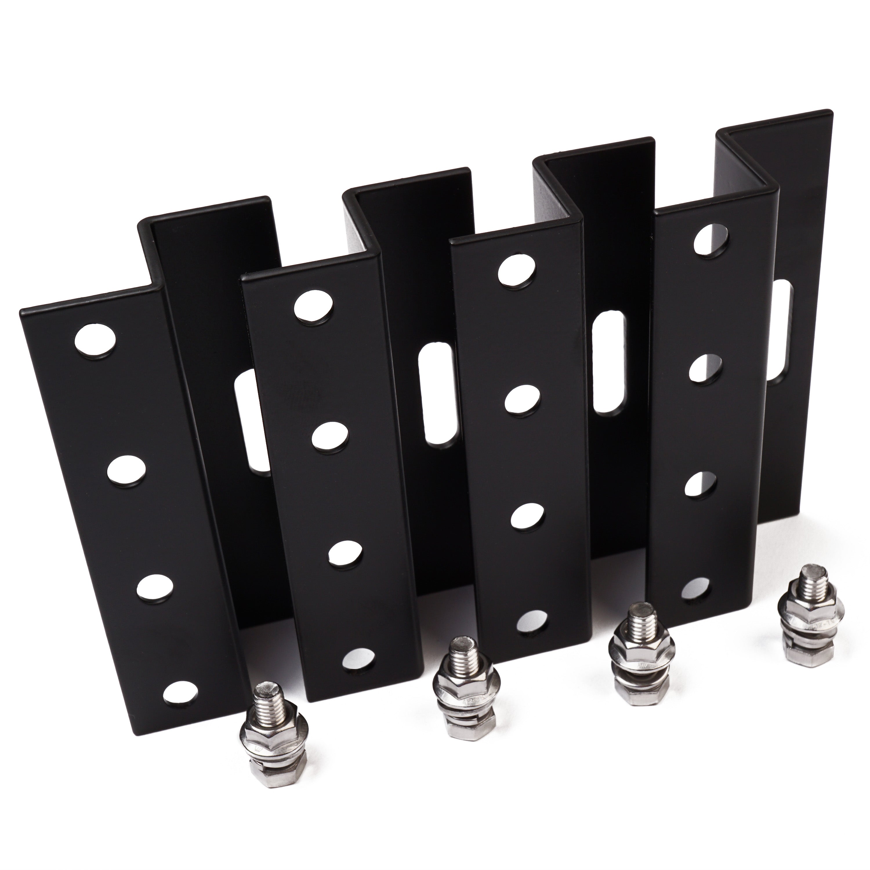 WATTSTUNDE® 100 mm Aluminium Z-Winkel HSZ100 schwarz Halterung