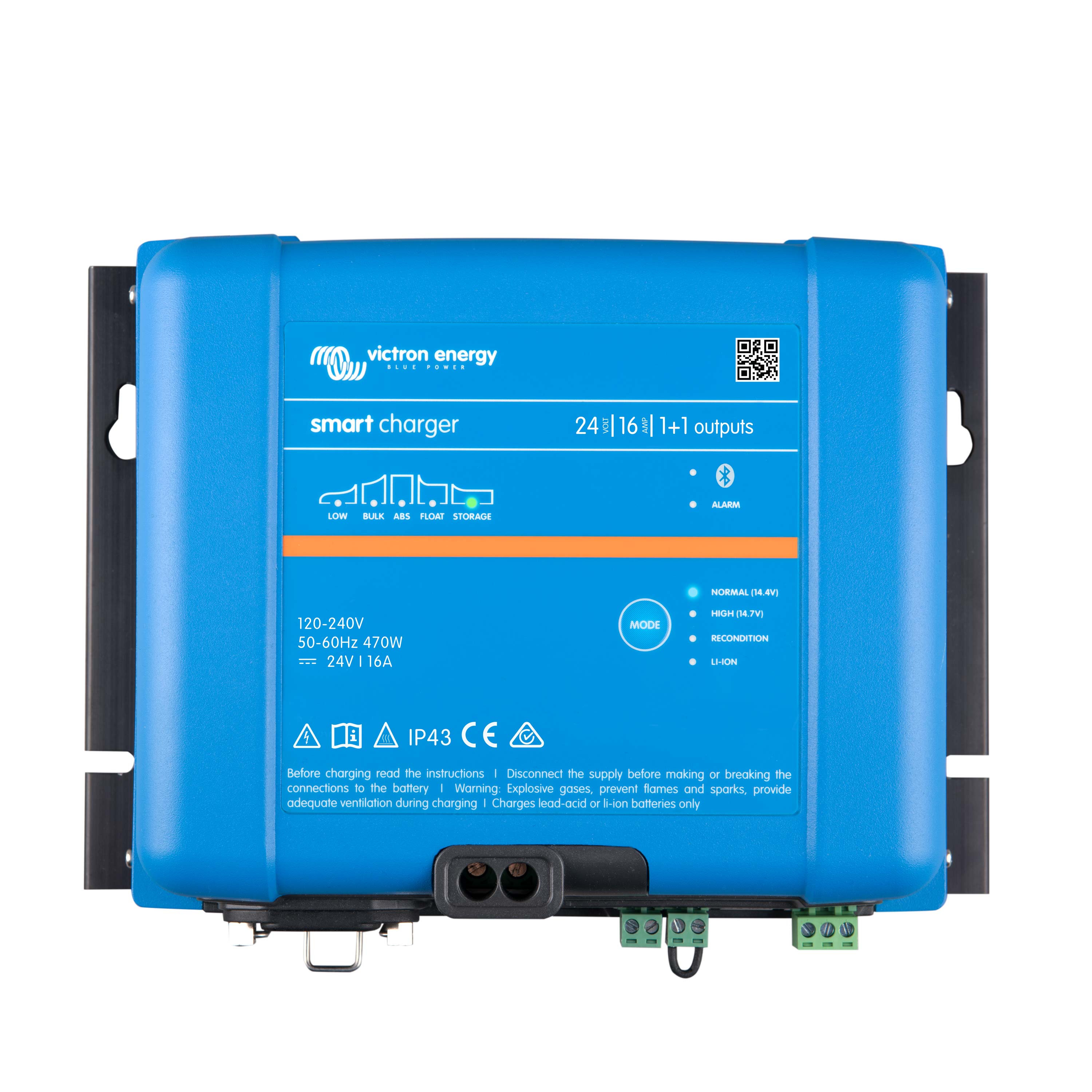 Victron Phoenix Smart IP43 Charger 24/16 (1+1) 120-240V