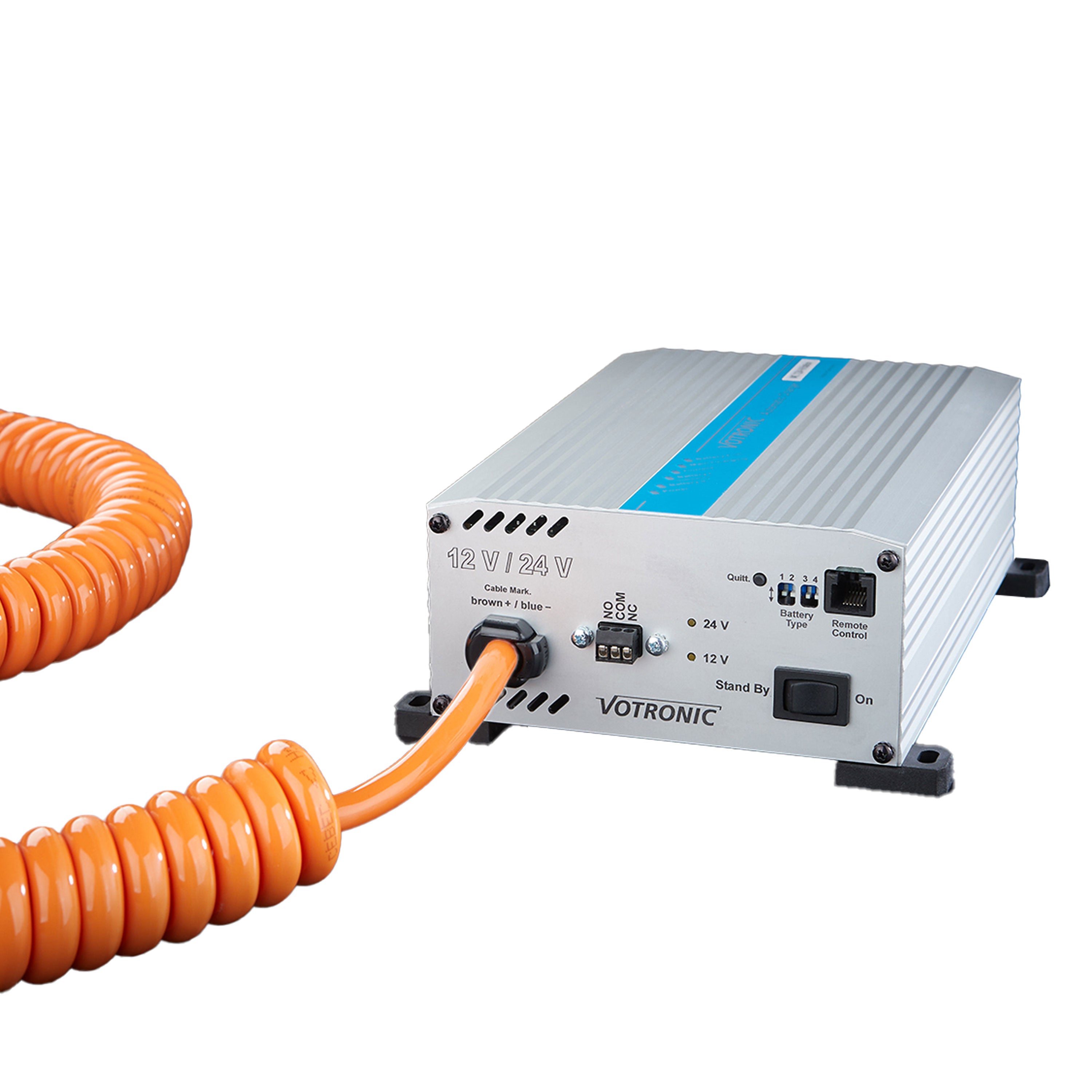 Votronic Automatic Charger VAC 1224 -16 Station mit Spiralkabel  5m - 0524