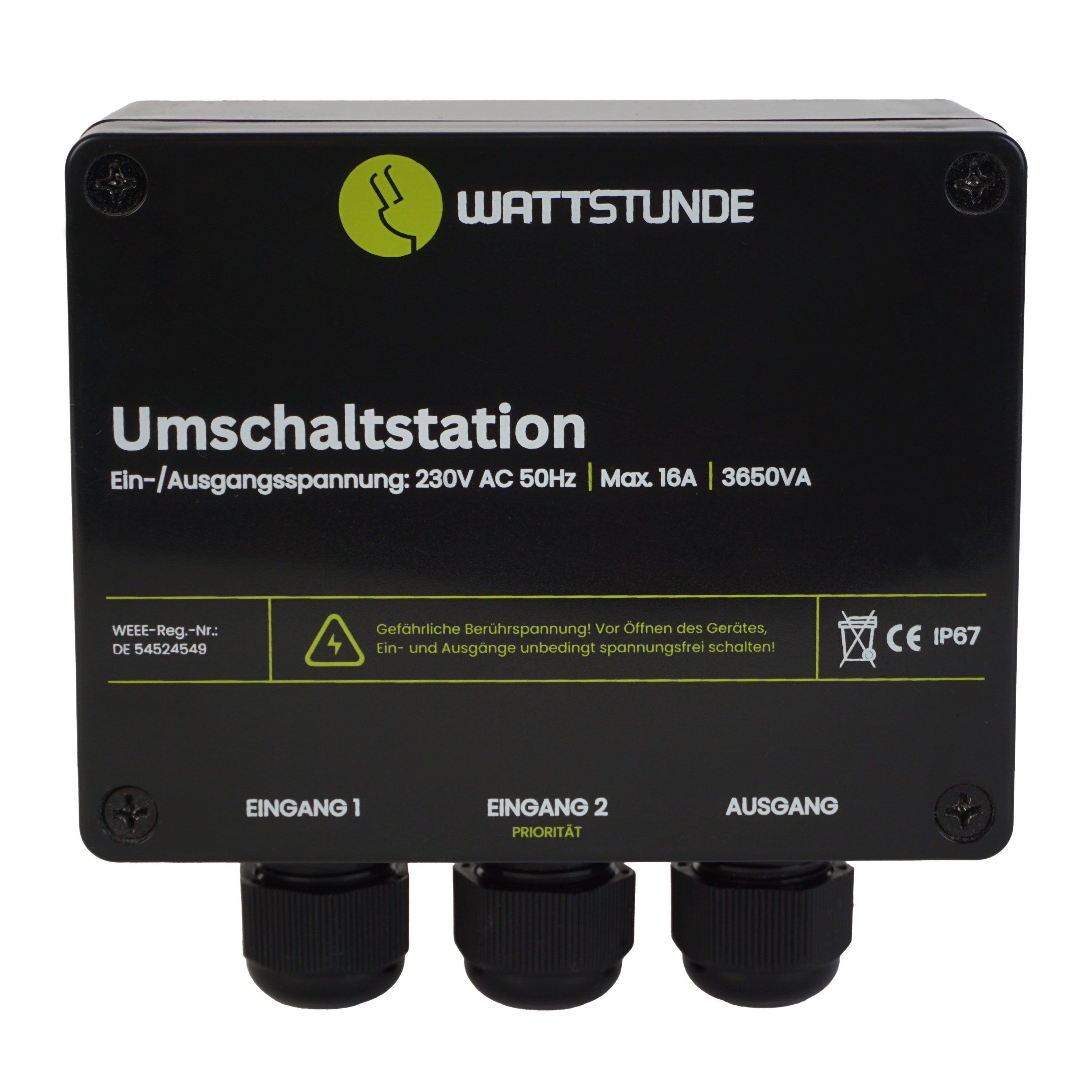 WATTSTUNDE® NVS Umschaltstation 16 A Netzvorrangschaltung