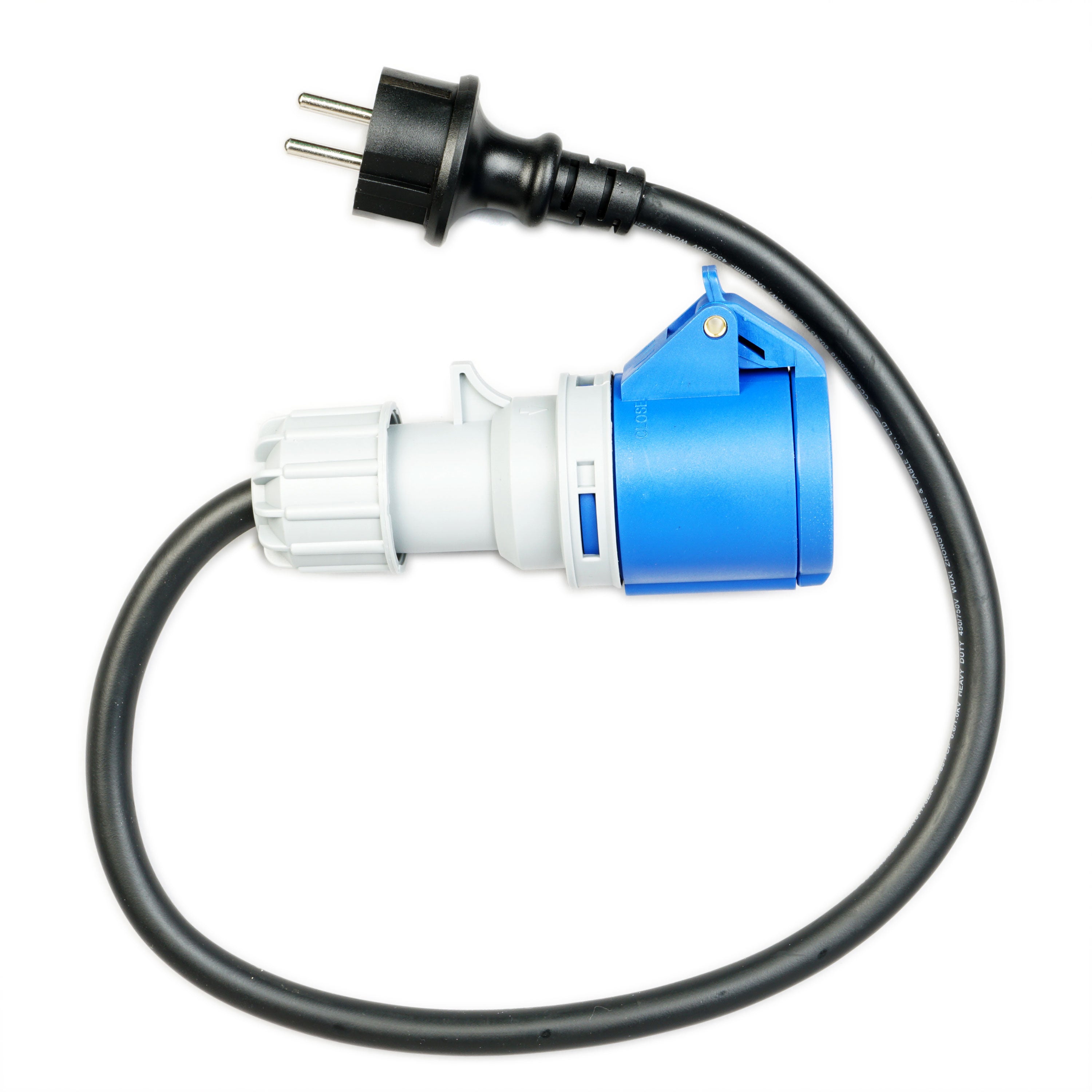 WATTSTUNDE® CEE-Adapterkabel CEE weiblich/Schuko 50 cm, 16 A