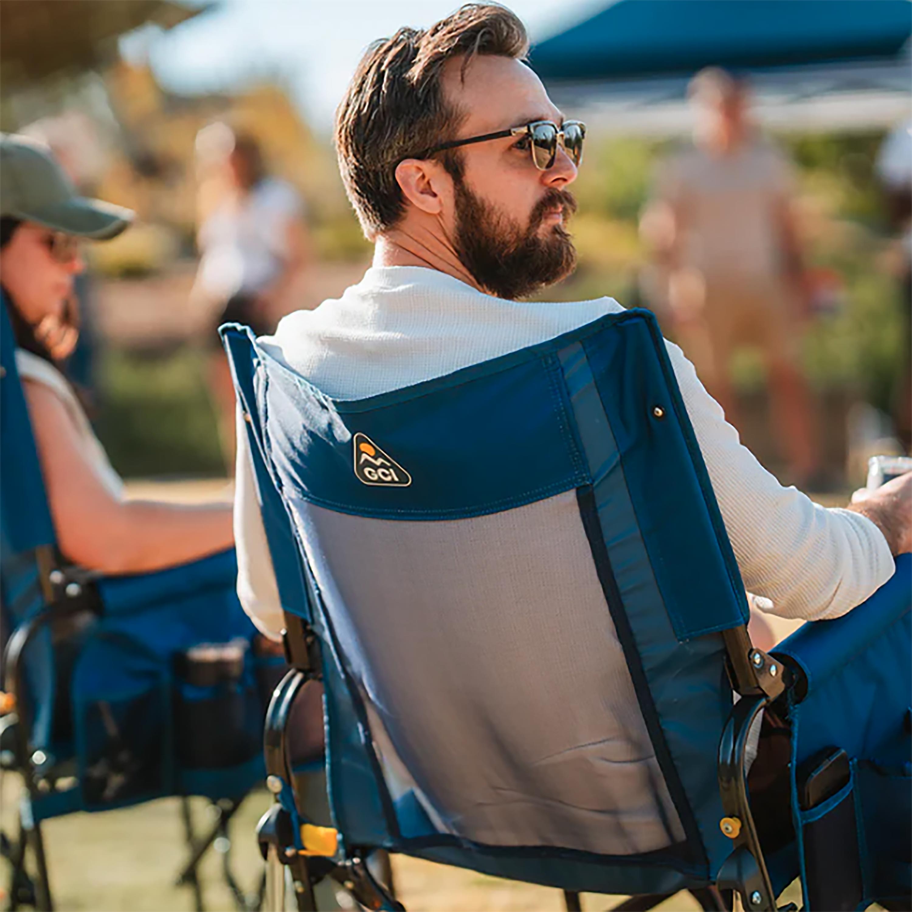 GCI Outdoor Stowaway Rocker Campingstuhl Heathered Indigo