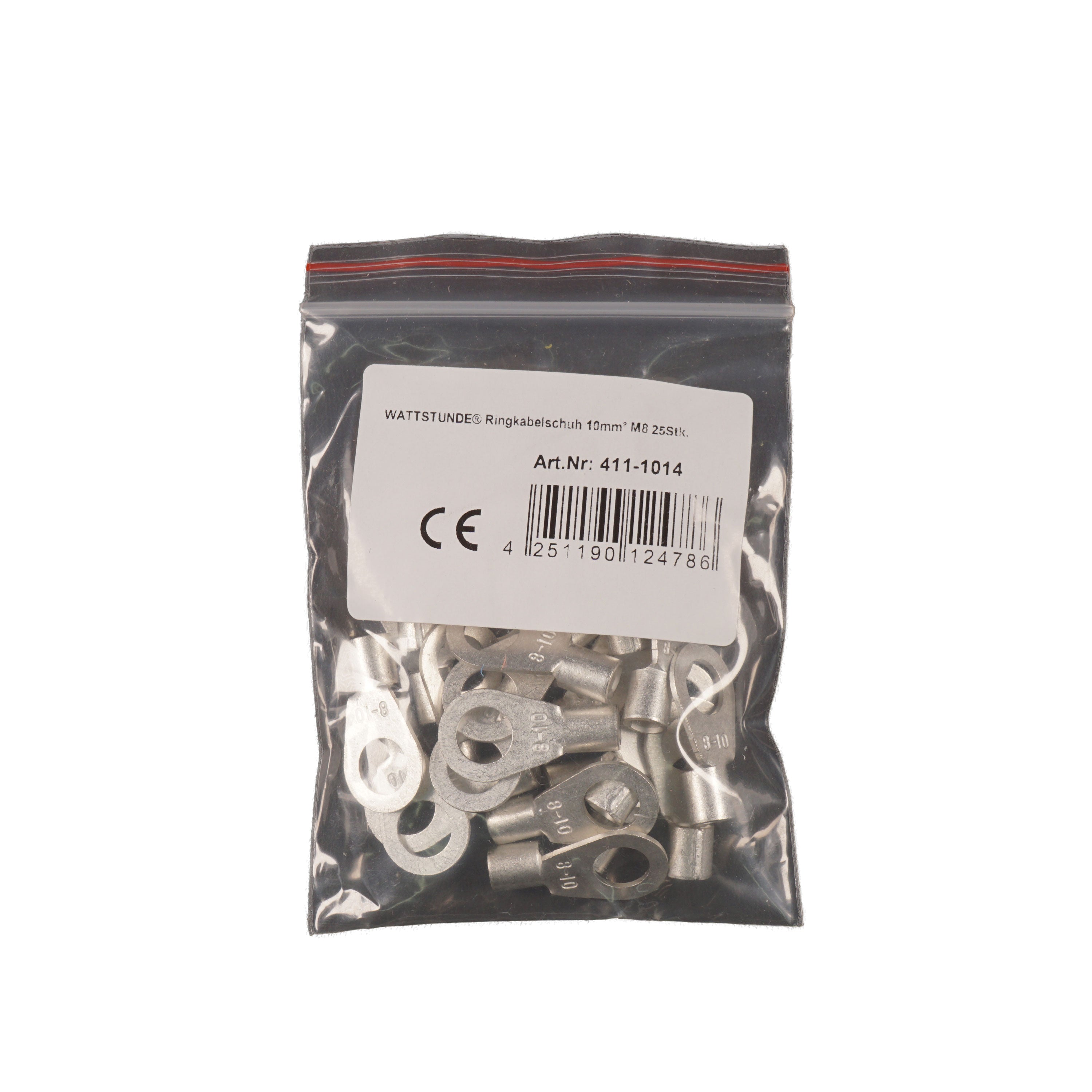 WATTSTUNDE® Ringkabelschuh 10 mm² M8 25 Stk.