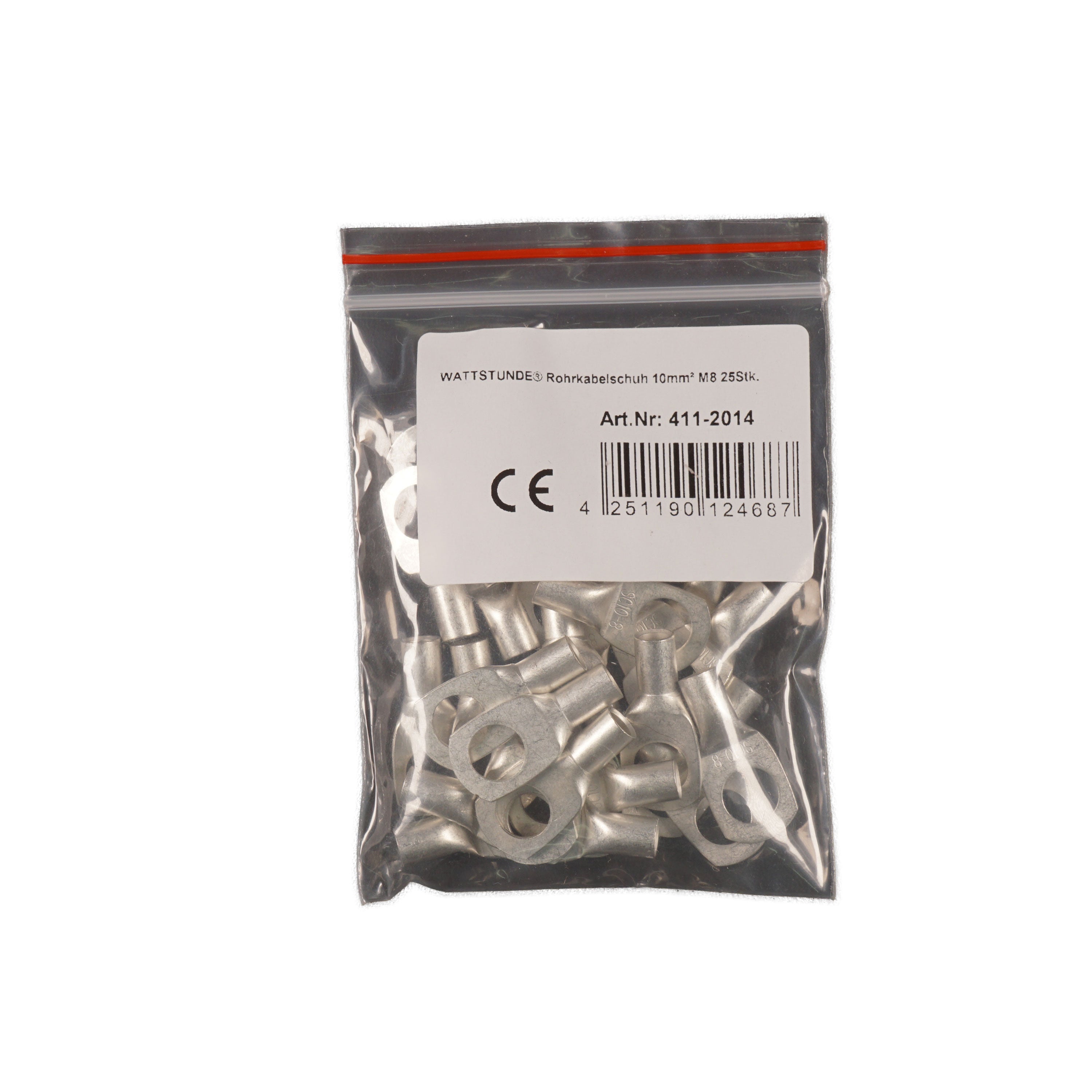 WATTSTUNDE® Rohrkabelschuh 10 mm² M8 25 Stk.