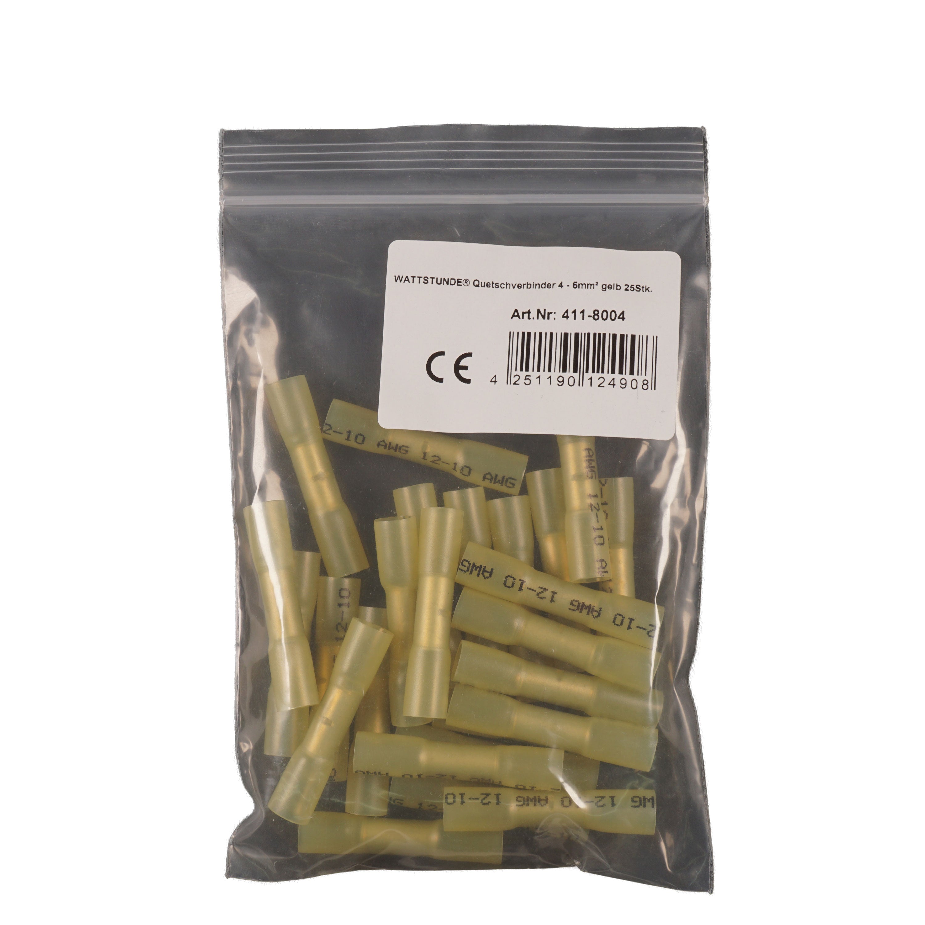 WATTSTUNDE® Quetschverbinder 4 - 6 mm² gelb 25 Stk.