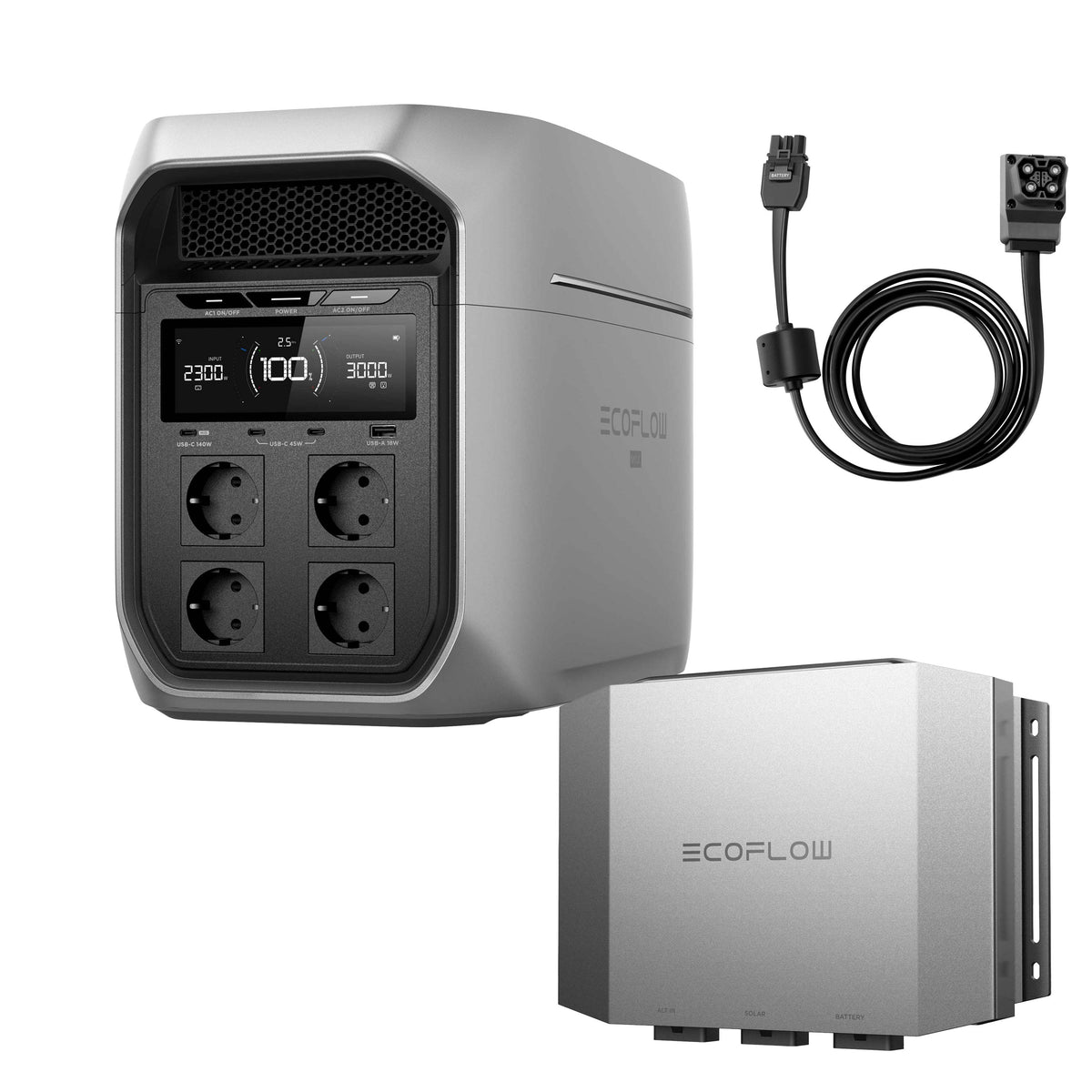 EcoFlow Alternator Charger Set mit 1000 W Batterieladegerät mit DELTA 3 Max Plus Powerstation