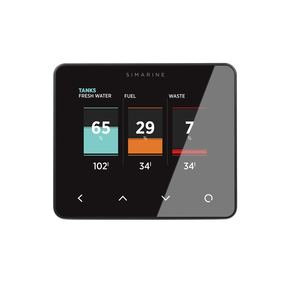 Simarine PICO Batteriemonitor - mit Rahmen schwarz