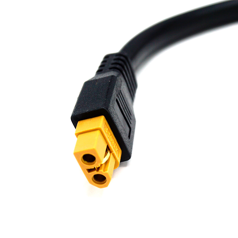 WATTSTUNDE® Adapterkabel (2 x) 4 mm² Typ-MC4/XT60 weiblich 3Pin 30 cm schwarz