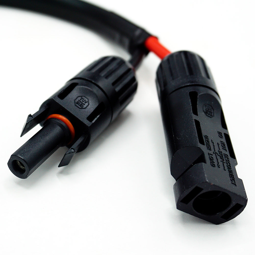 WATTSTUNDE® Adapterkabel (2 x) 4 mm² Typ-MC4/XT60 weiblich 3Pin 30 cm schwarz