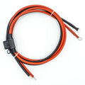 WATTSTUNDE® Sicherungskabel (mit Sicherung 20 A) 2 x 4 mm² M8/Aderendhülse 1,5 m rot/schwarz