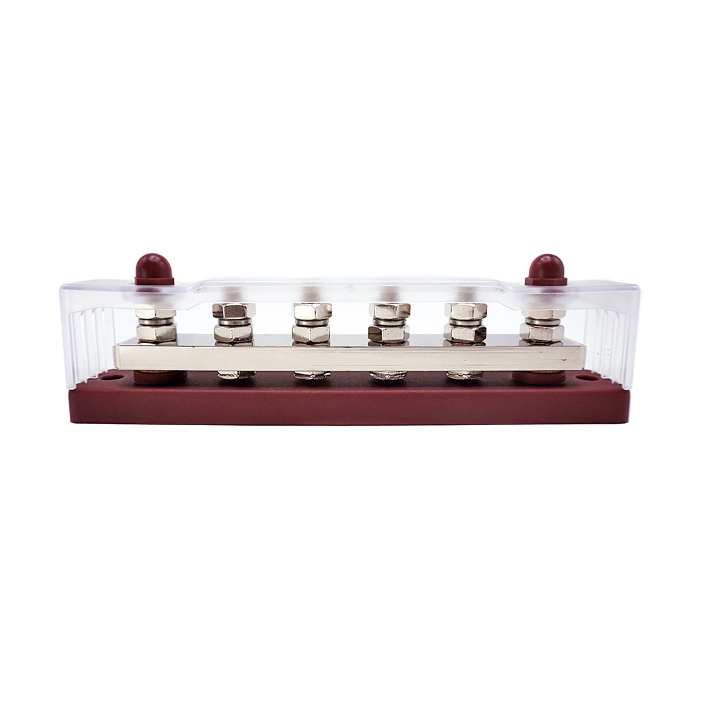WATTSTUNDE® Busbar 6xM8 300 A / 70 V rot