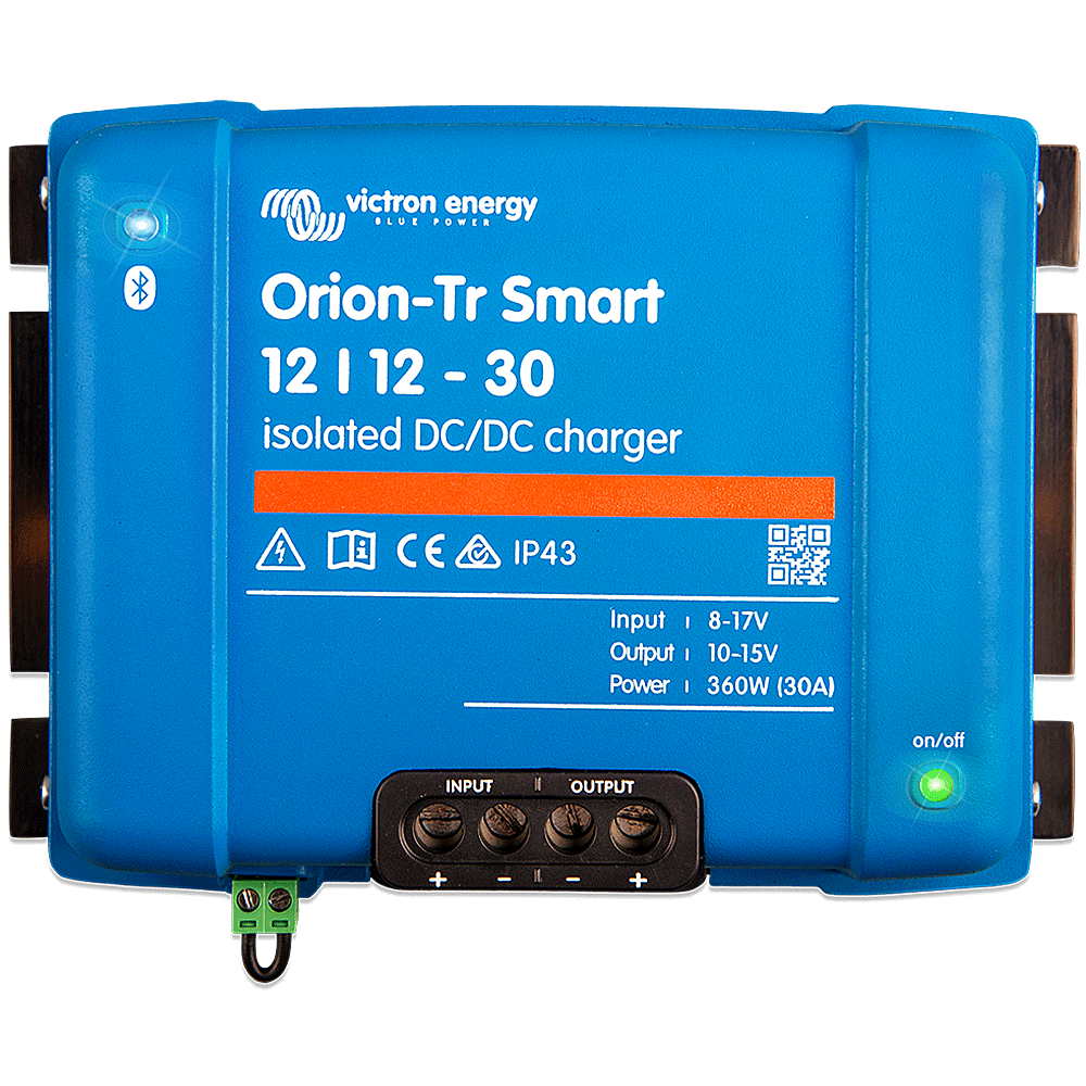 Ladebooster Set mit Victron Orion-Tr Smart 12/12-30 und Anschlusskabel für Start und Boardbatterie 5 m