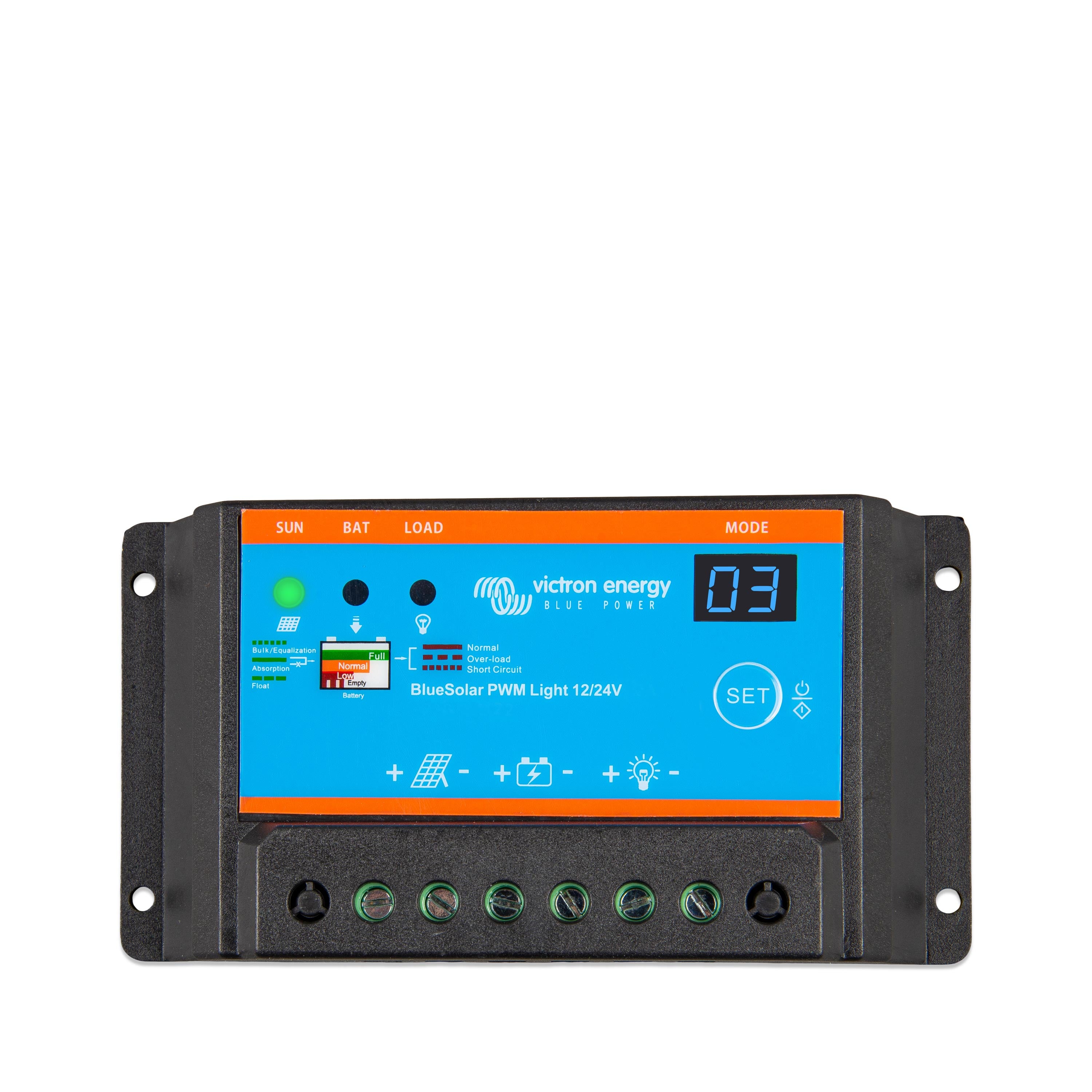 Victron BlueSolar PWM-Light Charge Controller 12/24V-10A