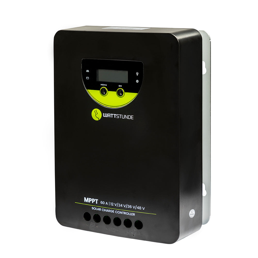 WATTSTUNDE® 60 A 140 V MPPT Solar Laderegler WLR-BT 60.140 MPPT 12 / 24 / 36 / 48 V