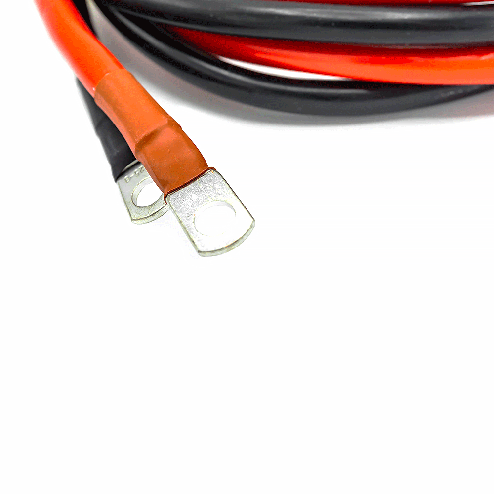 WATTSTUNDE® Sicherungskabel (mit Sicherungshalter) 2 x16 mm² M8/Aderendhülse 2 m rot/schwarz