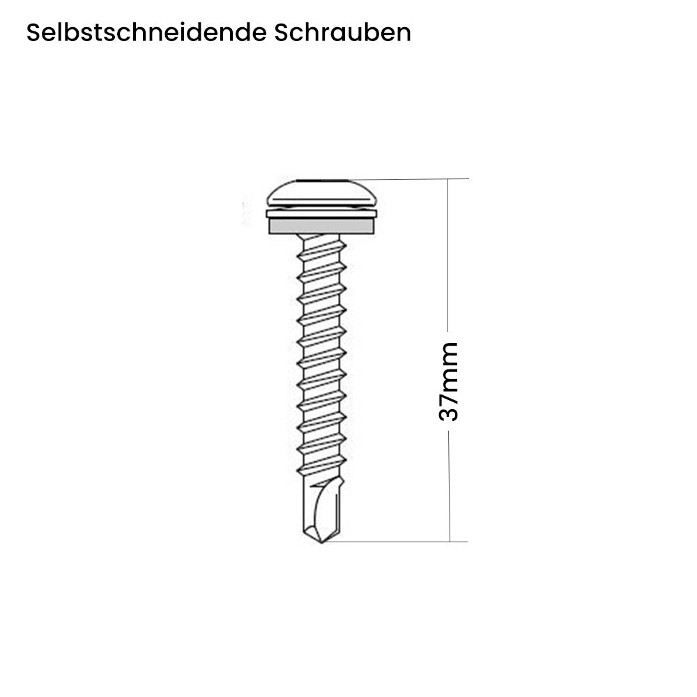 WATTSTUNDE® Solarmodul Halterung HXH68/W ASA Kunststoff weiß